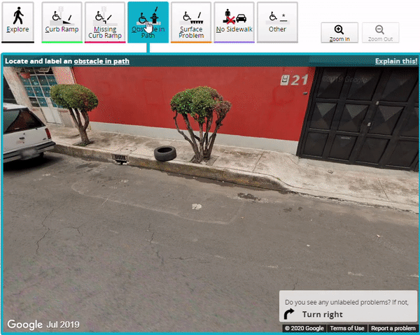 Gif of placing an obstacle Gif of placing an obstacle